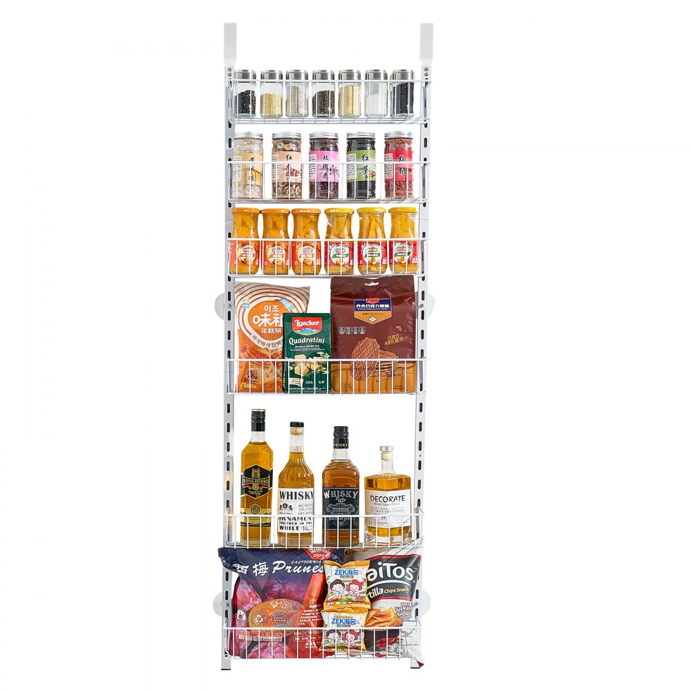 DPO-6A - 6-Basket Over-Door Organizer with Adjustable Spacing for Small Spaces