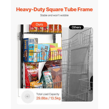 DPO-9B - Heavy-Duty Over the Door Organizer with 9 Baskets and Adjustable Spacing