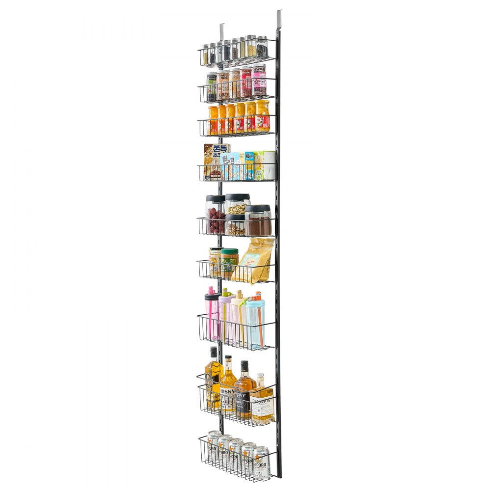 DPO-9B - Heavy-Duty Over the Door Organizer with 9 Baskets and Adjustable Spacing