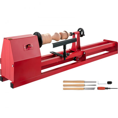 010285909760 - 14"x40" VEVOR Wood Lathe, 400W with Variable Speed 810-2480 RPM