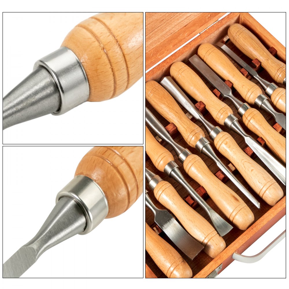 010967136926 - VEVOR 12-Piece HSS Lathe Chisel Set, 190mm Long
