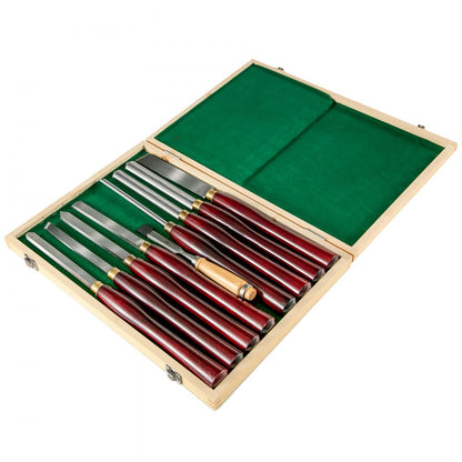 010473807055 - 8-Piece Wood Lathe Chisel Set with Polished Handles