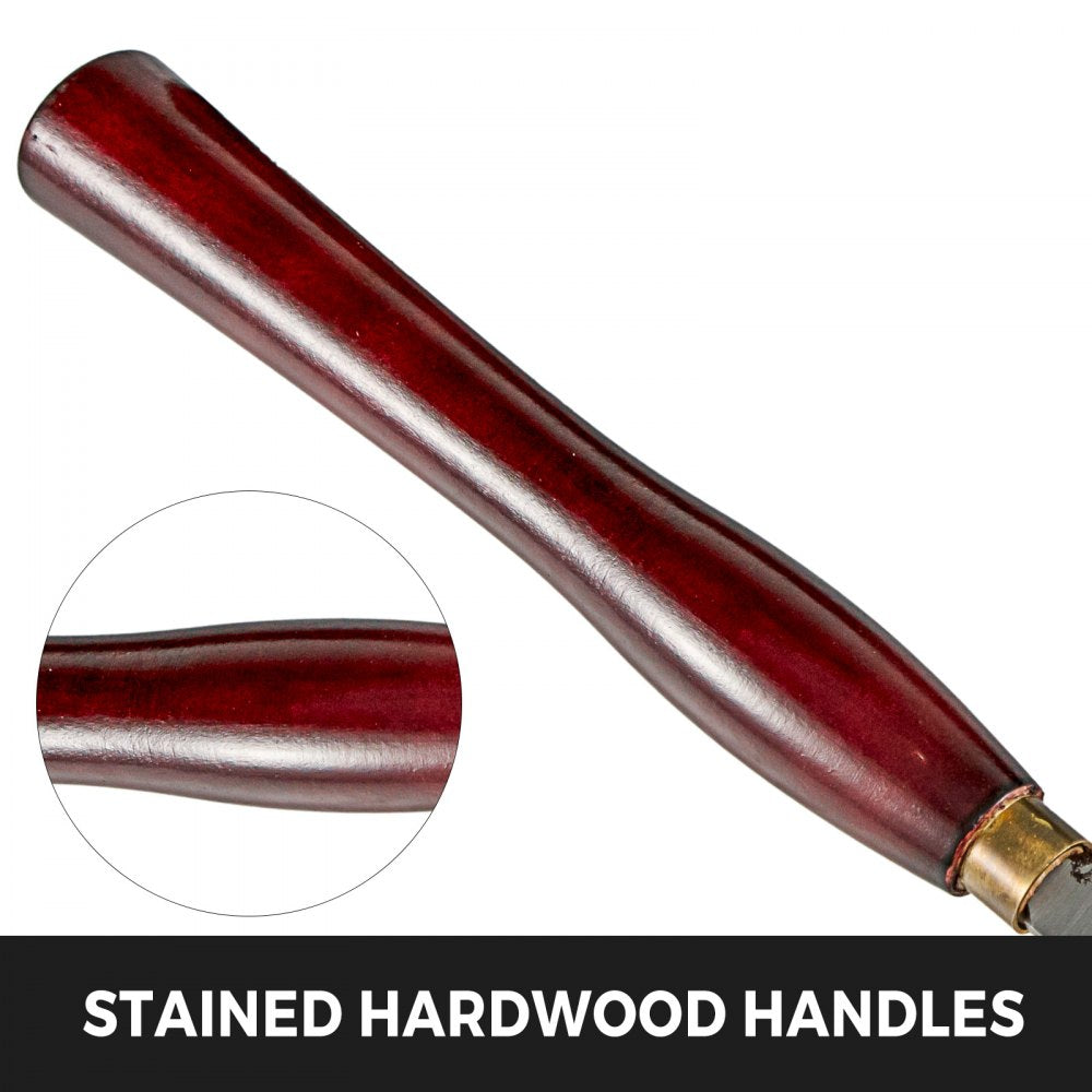 010473807055 - 8-Piece Wood Lathe Chisel Set with Polished Handles