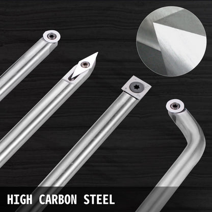 010449406254 - 4-Piece High Carbon Steel Wood Turning Tool Set