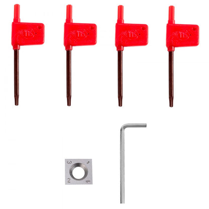 010449406254 - 4-Piece High Carbon Steel Wood Turning Tool Set