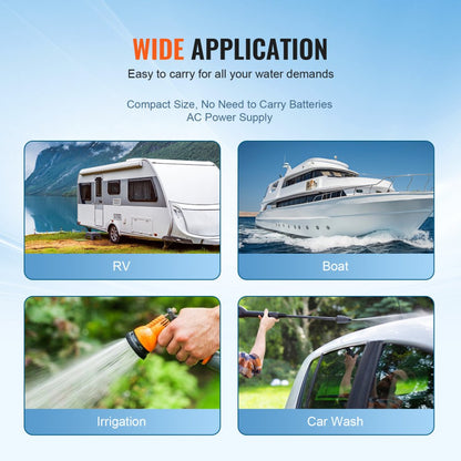 NMDPA33-G33-45-110 - 3.3 GPM VEVOR Water Pump for RVs & Boats