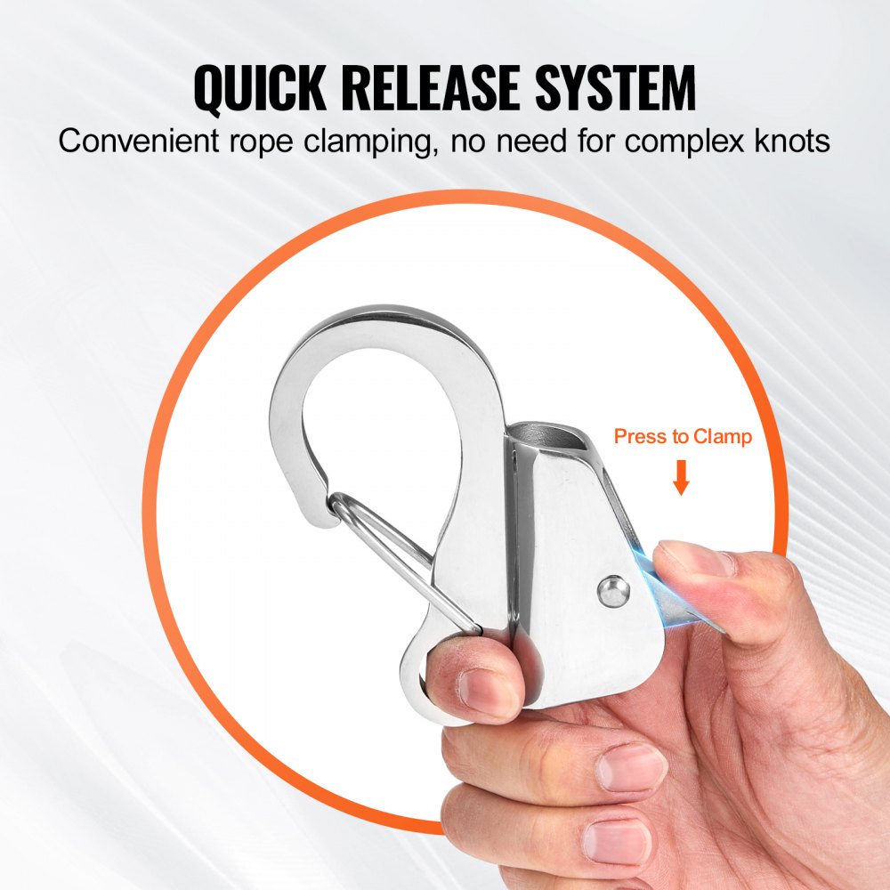 S.SN22-3/8-5/8 - 3,700 lbs Stainless Steel Boat Anchor Hook with Slide Design