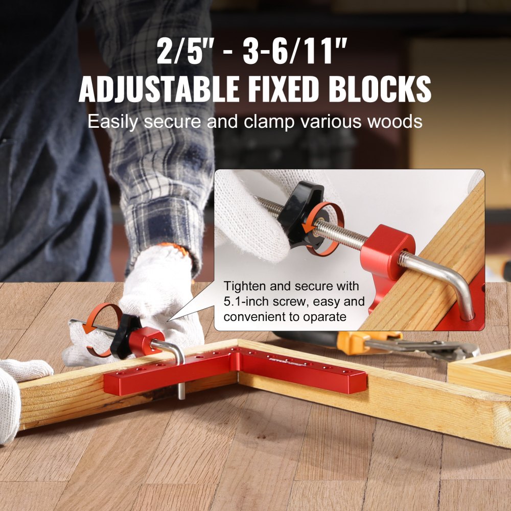 140*140*4 - VEVOR 90° Right Angle Clamps for Woodworking Projects