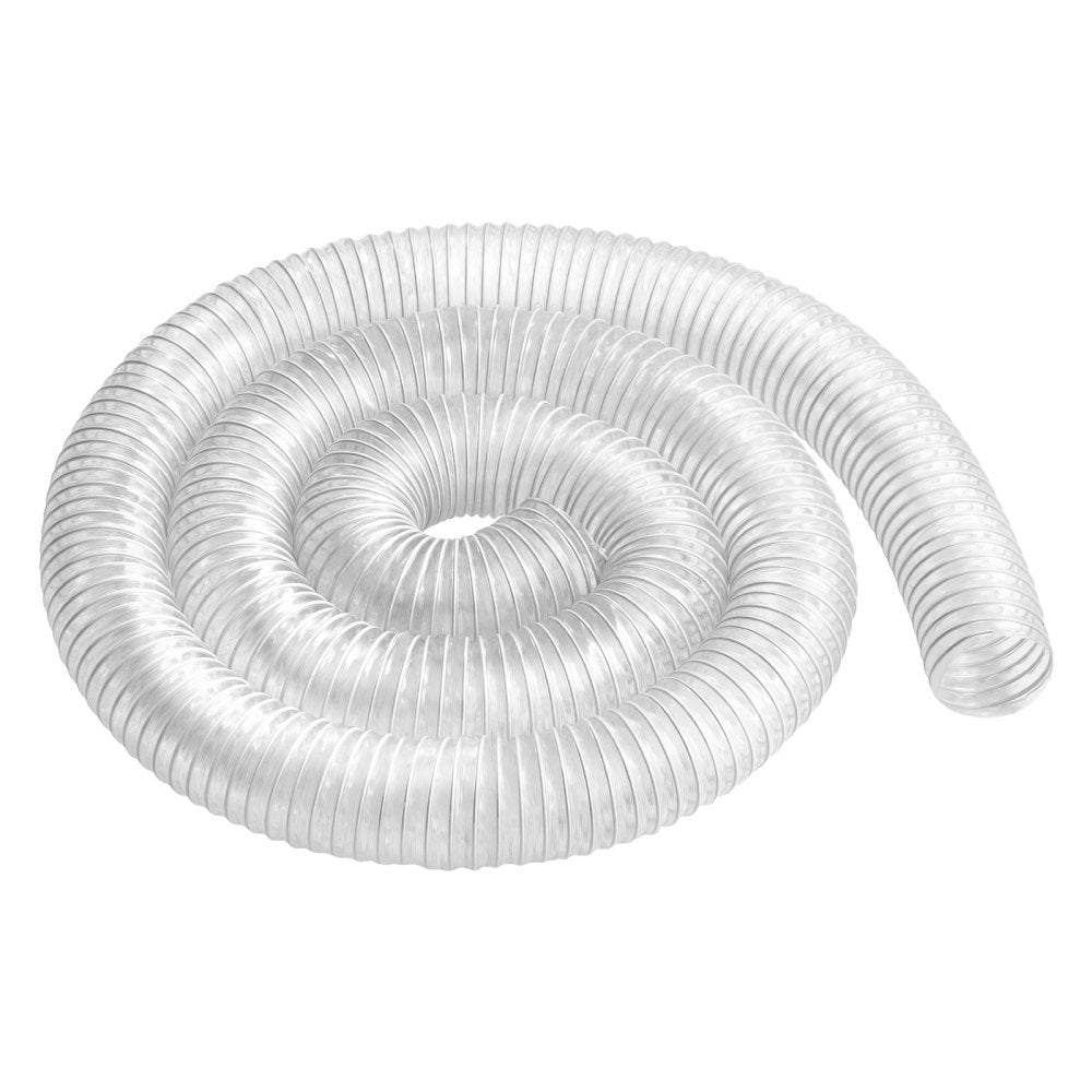 2.5inch-1 - 2.5 x 10 Flexible PVC Dust Hose with Stainless Steel Clamps