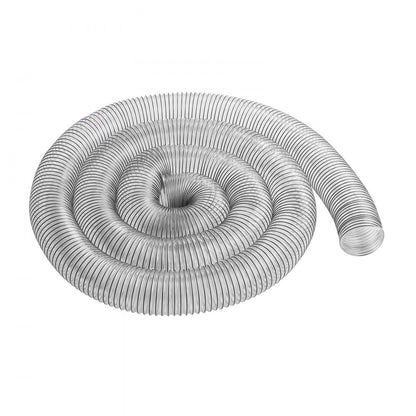 4inch-1 - 4" x 20' Flexible PVC Dust Hose with Steel Reinforcement