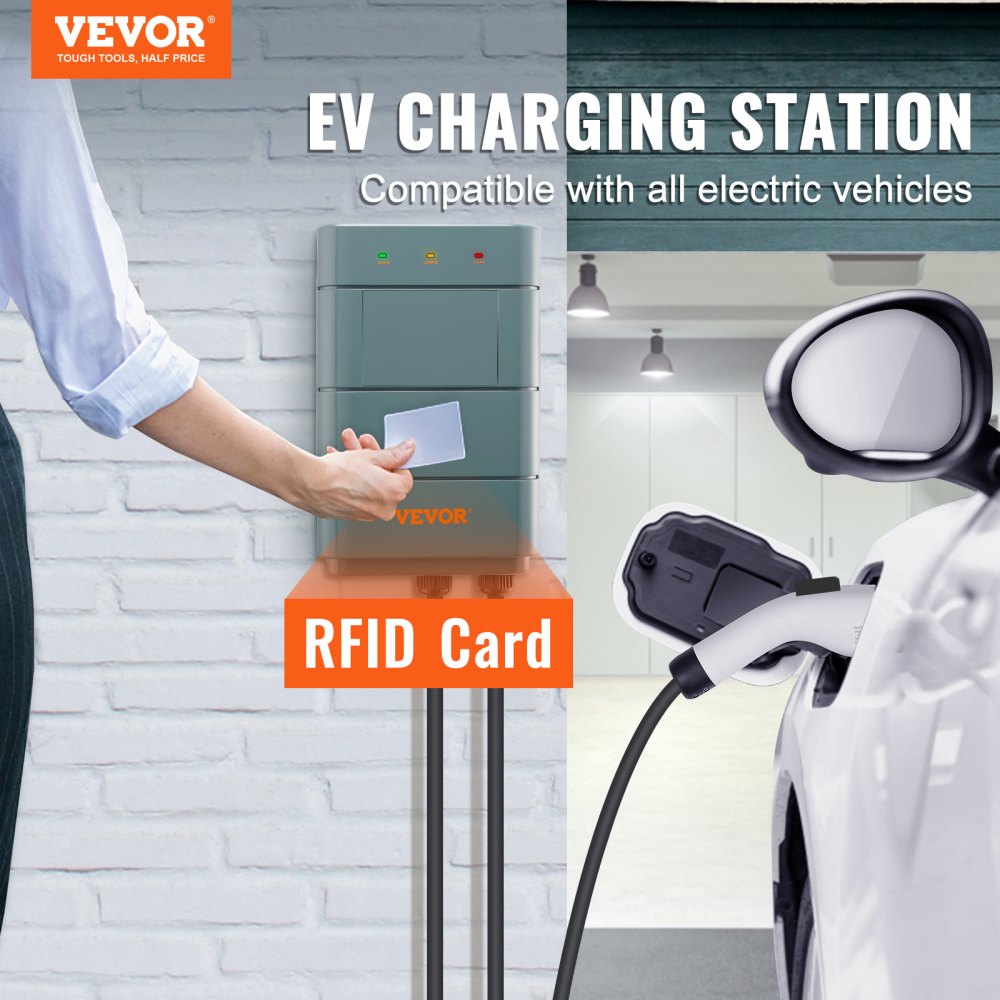 EV-A01-US009B - Smart 40A EV Charger with 22ft Cable, Wi-Fi Enabled