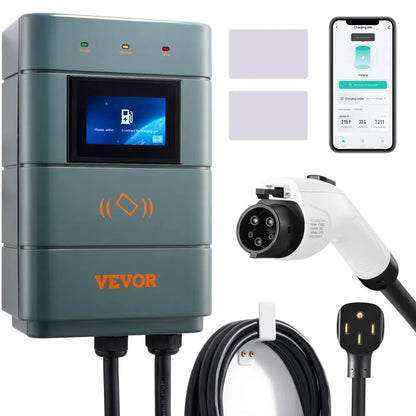 EV-A01-US011B - 48A VEVOR Level 2 EV Charger, 11.5 kW, Adjustable Settings