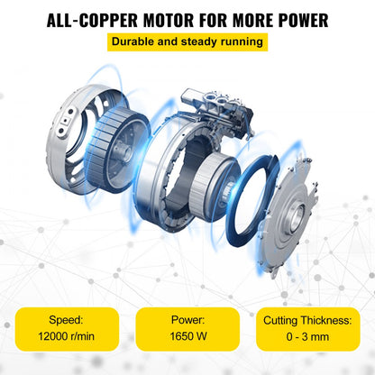 M1B-LS-1558 - Compact 6in Woodworking Benchtop Jointer with Motor & Blades