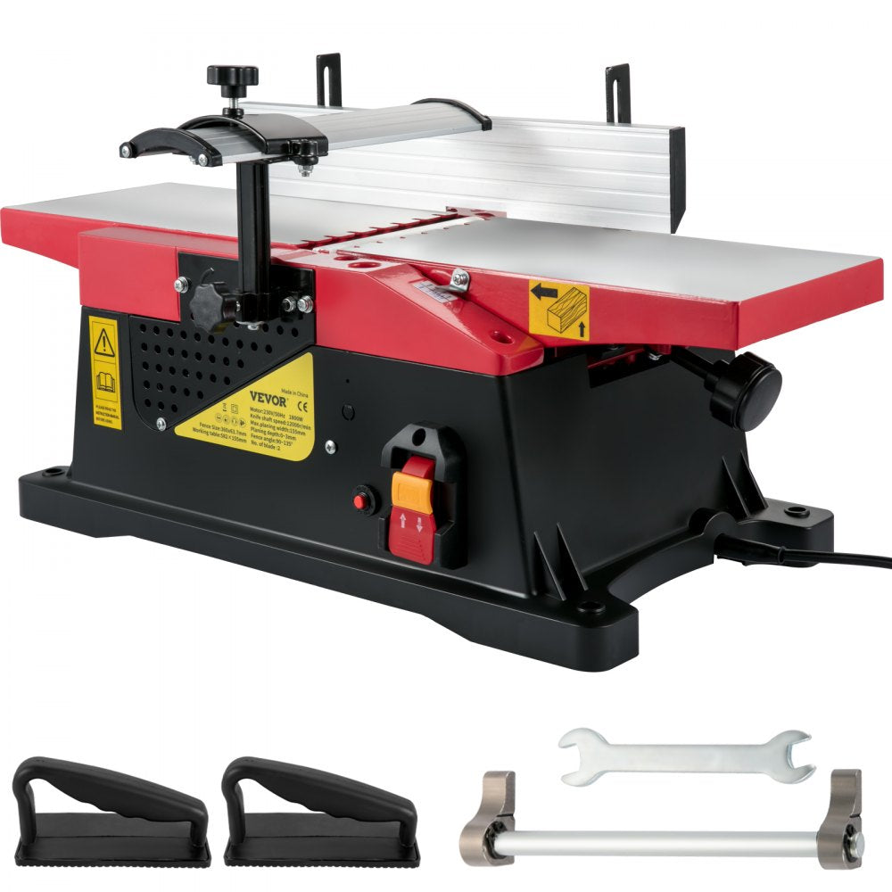 M1B-LS-1558 - Compact 6in Woodworking Benchtop Jointer with Motor & Blades