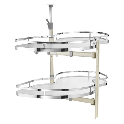 DG-668R - Adjustable Blind Corner Kitchen Organizer with Soft Close Swing Tray