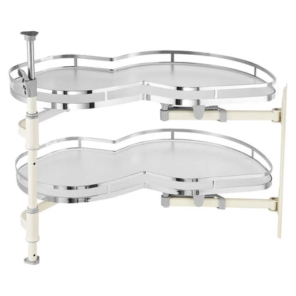 DG-668R - Adjustable Blind Corner Kitchen Organizer with Soft Close Swing Tray