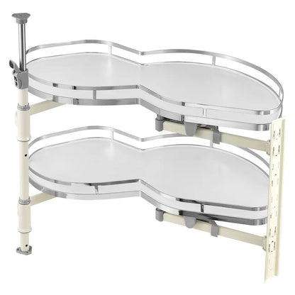 DG-668R - Adjustable Blind Corner Kitchen Organizer with Soft Close Swing Tray