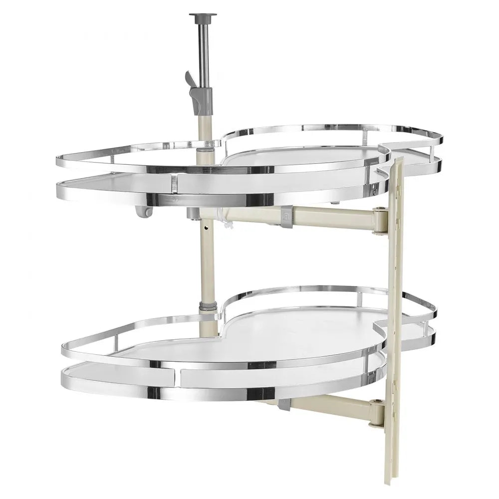 DG-668R - Adjustable Blind Corner Kitchen Organizer with Soft Close Swing Tray