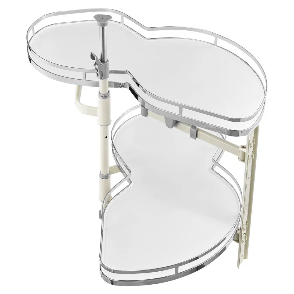 DG-668R - Adjustable Blind Corner Kitchen Organizer with Soft Close Swing Tray