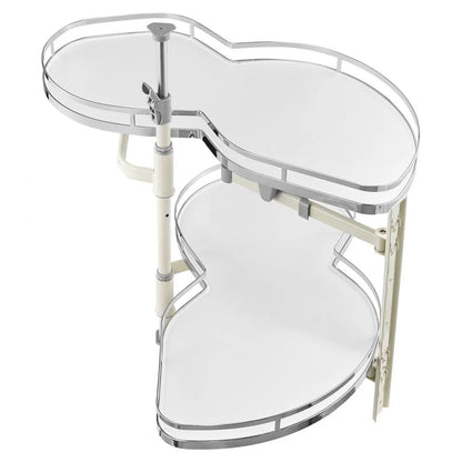 DG-668R - Adjustable Blind Corner Kitchen Organizer with Soft Close Swing Tray