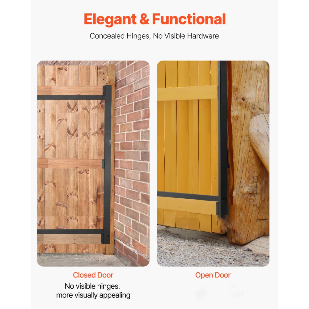 AA70000304 - Adjustable Metal Gate Kit for Doors 40-72 in Wide, Durable Design