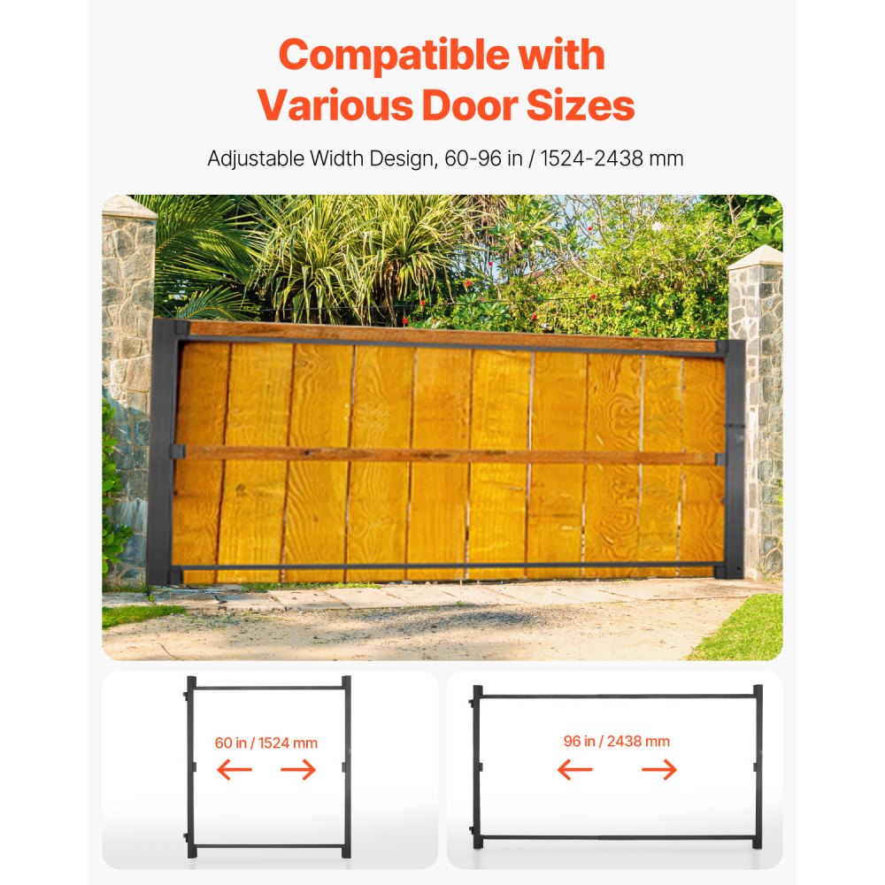 AA70000302 - Adjustable Metal Gate Kit 60-96 in, Weather Resistant Des ...