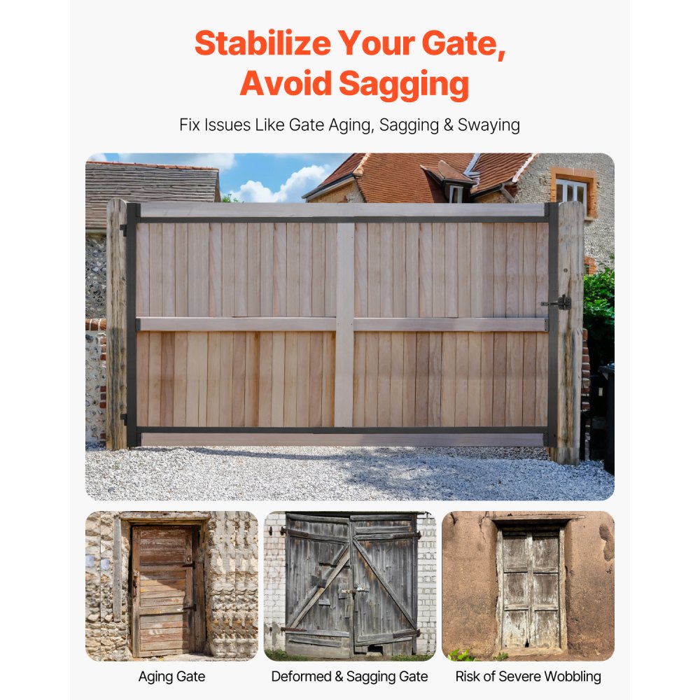 AA70000301 - Adjustable Metal Gate Kit for 60-96 in Wide Openings