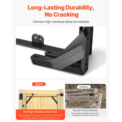 A70002102 - Heavy-Duty Metal Gate Brace, Weatherproof & Easy Install