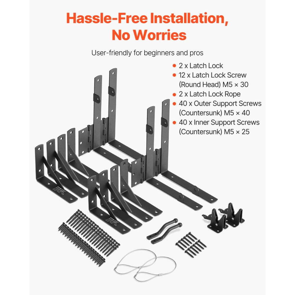 A70002102 - Heavy-Duty Metal Gate Brace, Weatherproof & Easy Install