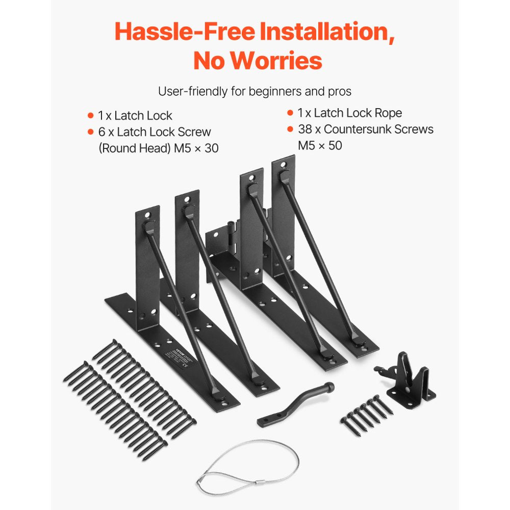 AA70000201 - Durable Metal Gate Brace Bracket for Sag Prevention