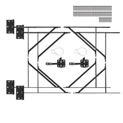 AA70000202 - Durable Metal Gate Brace Kit, Anti-Sag, Weatherproof Design
