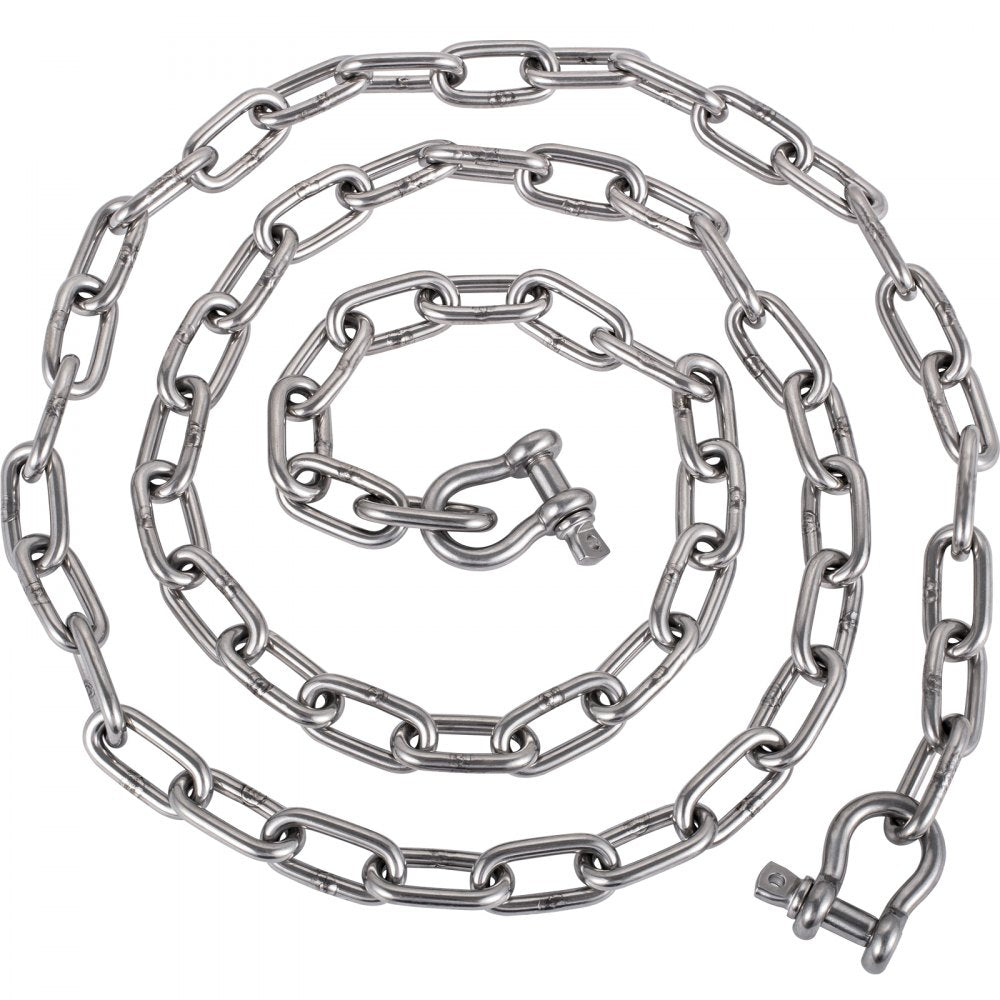 20' x 5/16" Anchor Chain - Stainless Steel for Secure Anchoring Experience