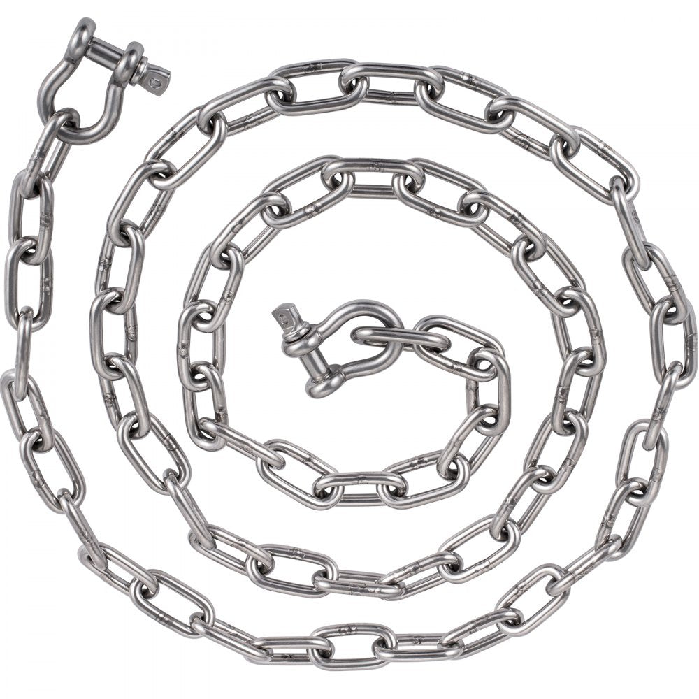 20' x 5/16" Anchor Chain - Stainless Steel for Secure Anchoring Experience
