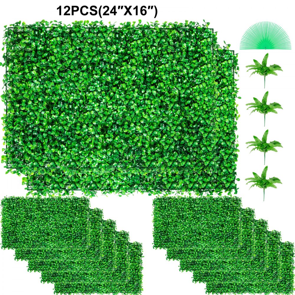 010343048954 - Easy-Install 24"x16" Grass Wall Panels for Privacy and Style