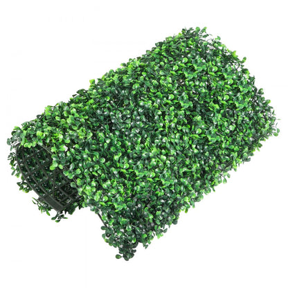 010220122037 - 20" Artificial Boxwood Panel for Indoor/Outdoor Decor