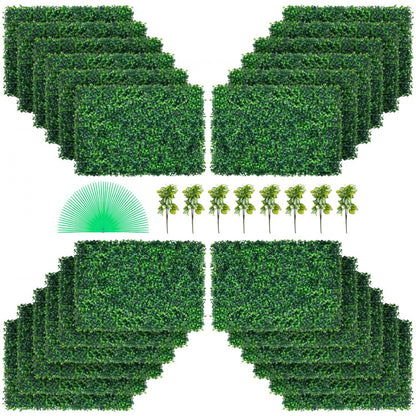 010653056891 - UV-Resistant 24pcs Boxwood Panels for DIY Aesthetic & Privacy