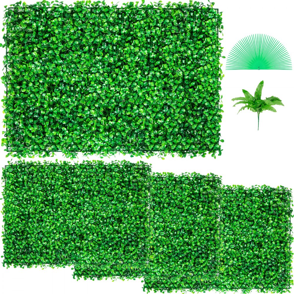 010336949335 - 24'' x 16'' Weather-Resistant Artificial Boxwood Decoration Panel
