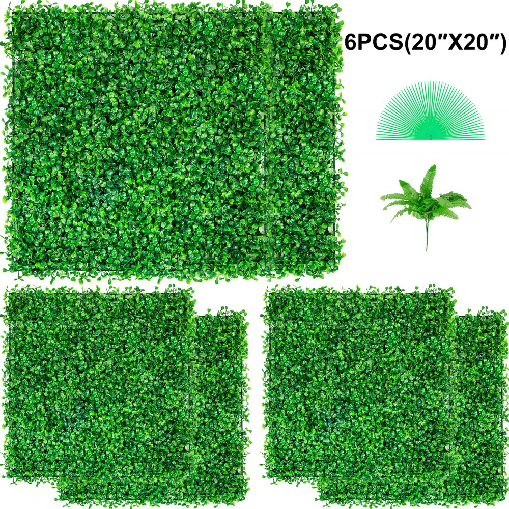 010360003046 - 20" Artificial Boxwood Panel for Indoor & Outdoor Decor