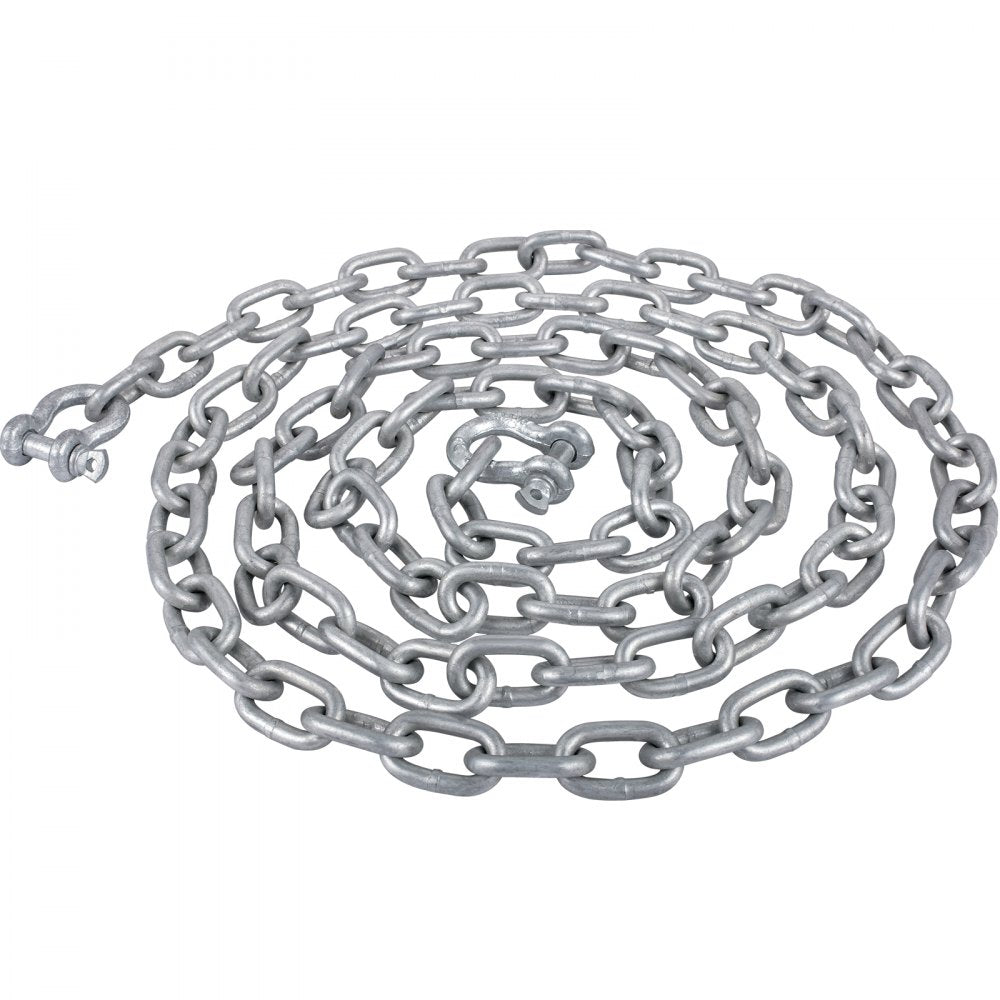 20' x 5/16" Galvanized Steel Chain - SH006-DXTZ for Heavy-Duty Marine Use