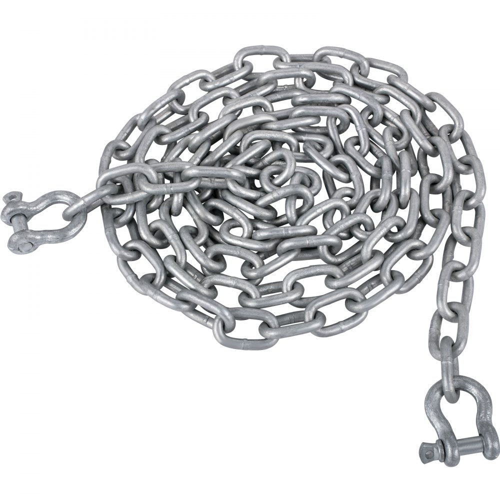 20' x 5/16" Galvanized Steel Chain - SH006-DXTZ for Heavy-Duty Marine Use