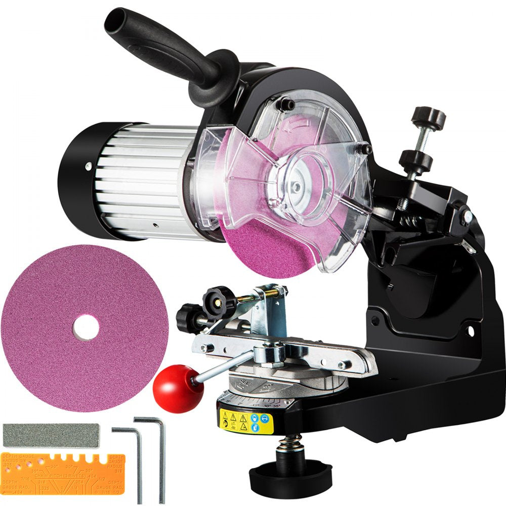 010511777463 - 5.5" Aluminum Electric Chainsaw Sharpener with Adjustable Vise