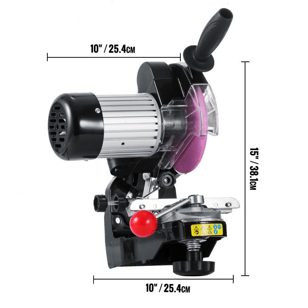 010511777463 - 5.5" Aluminum Electric Chainsaw Sharpener with Adjustable Vise