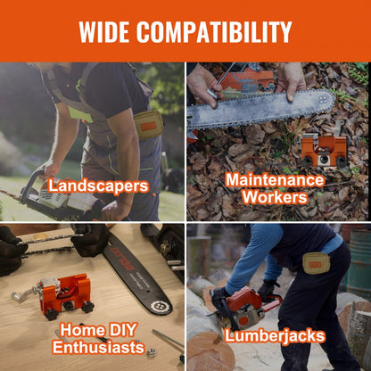 CY-SDGJ1 - Durable Chainsaw Sharpener with 4 Heads for 4"-22" Chainsaws