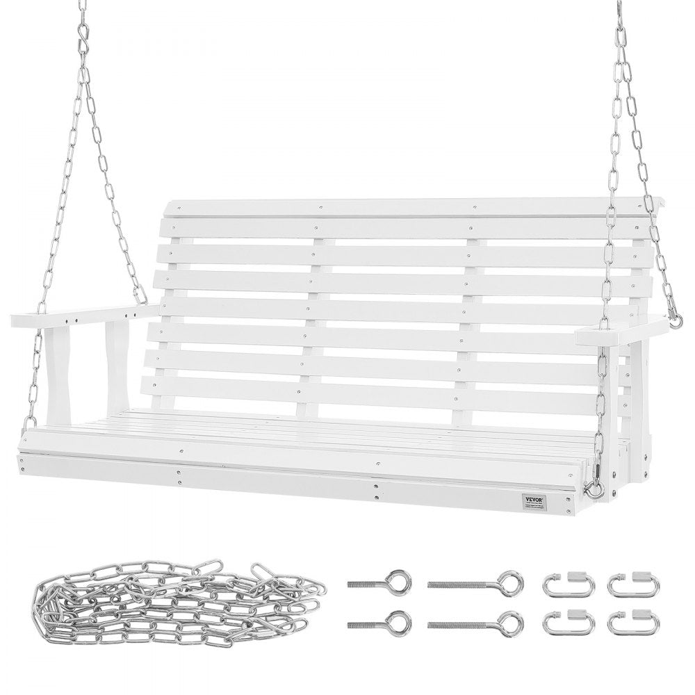 YQ-117B - Cedar Porch Swing, 4.5 ft, Supports 880 lbs, Easy Assembly