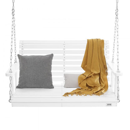 YQ-117A - Durable 4ft Cedar Porch Swing with Heavy-Duty Steel Chains