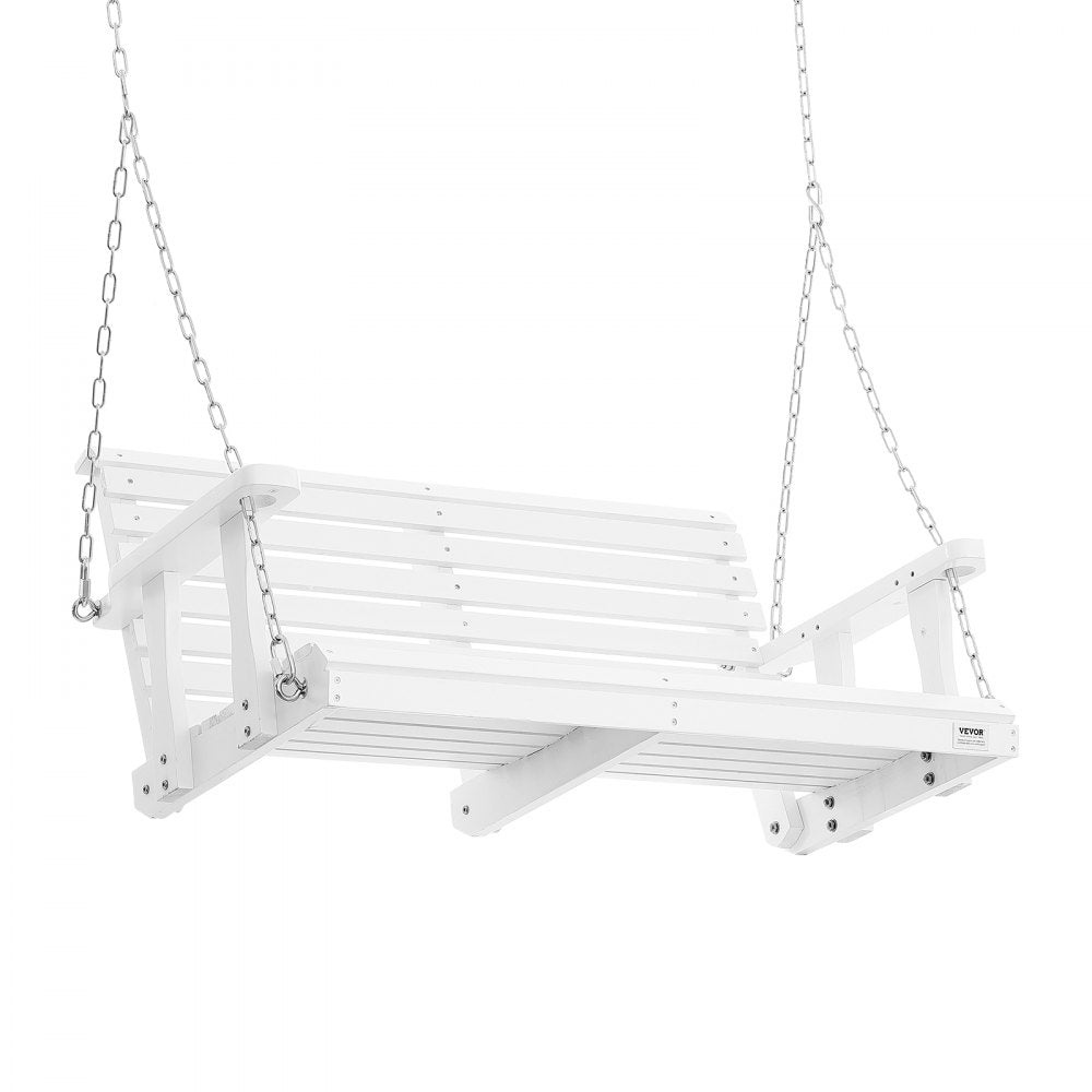 YQ-117A - Durable 4ft Cedar Porch Swing with Heavy-Duty Steel Chains