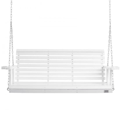 YQ-117D - 5.5ft Cedar Wooden Porch Swing with Heavy-Duty Chains