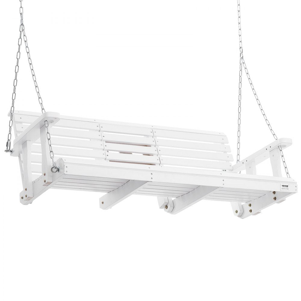 YQ-117C - 5ft Cedar Wood Porch Swing with Heavy-Duty Chains