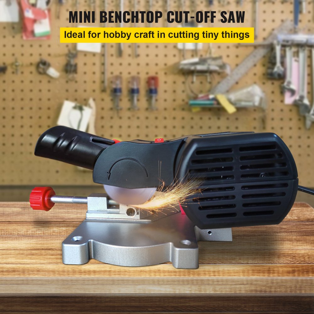 J1F-DC50 - Compact Mini Miter Saw for Precise Cuts in Wood, Metal & Plastic