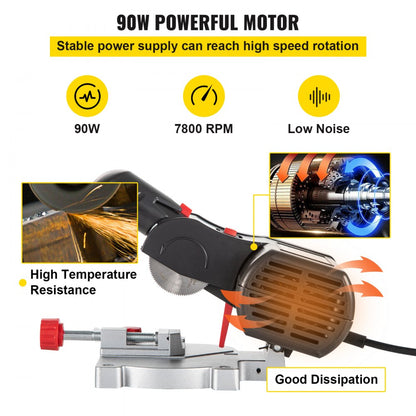 J1F-DC50 - Compact Mini Miter Saw for Precise Cuts in Wood, Metal & Plastic